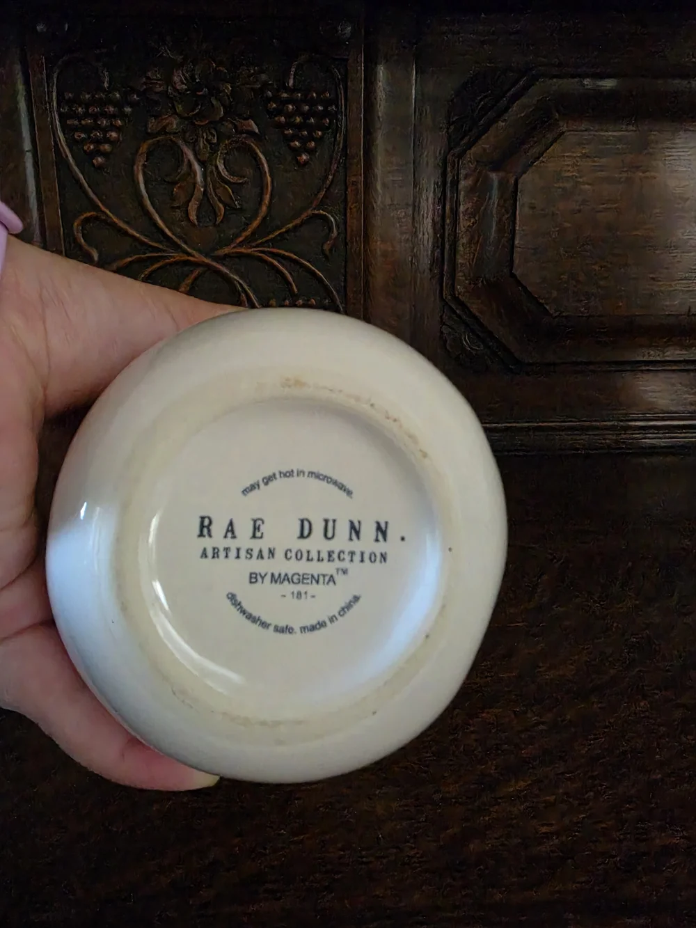 Rae Dunn Sugar Canister with Bunny Lid White Ceramic
